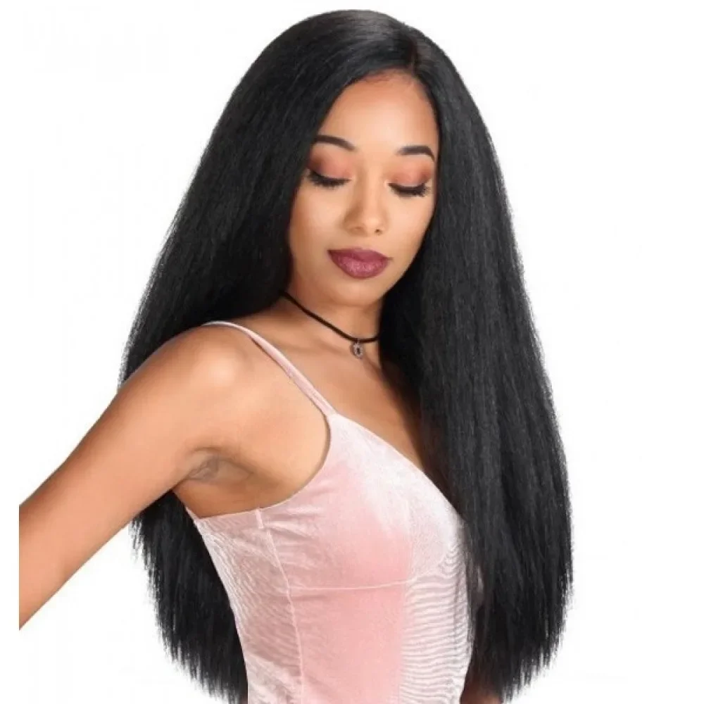 Wig, European and American long straight hair, wig women Yaki chemical fiber headgear European and American style
Wig, European and American long straight hair, wig women Yaki chemical fiber headgear European and American style