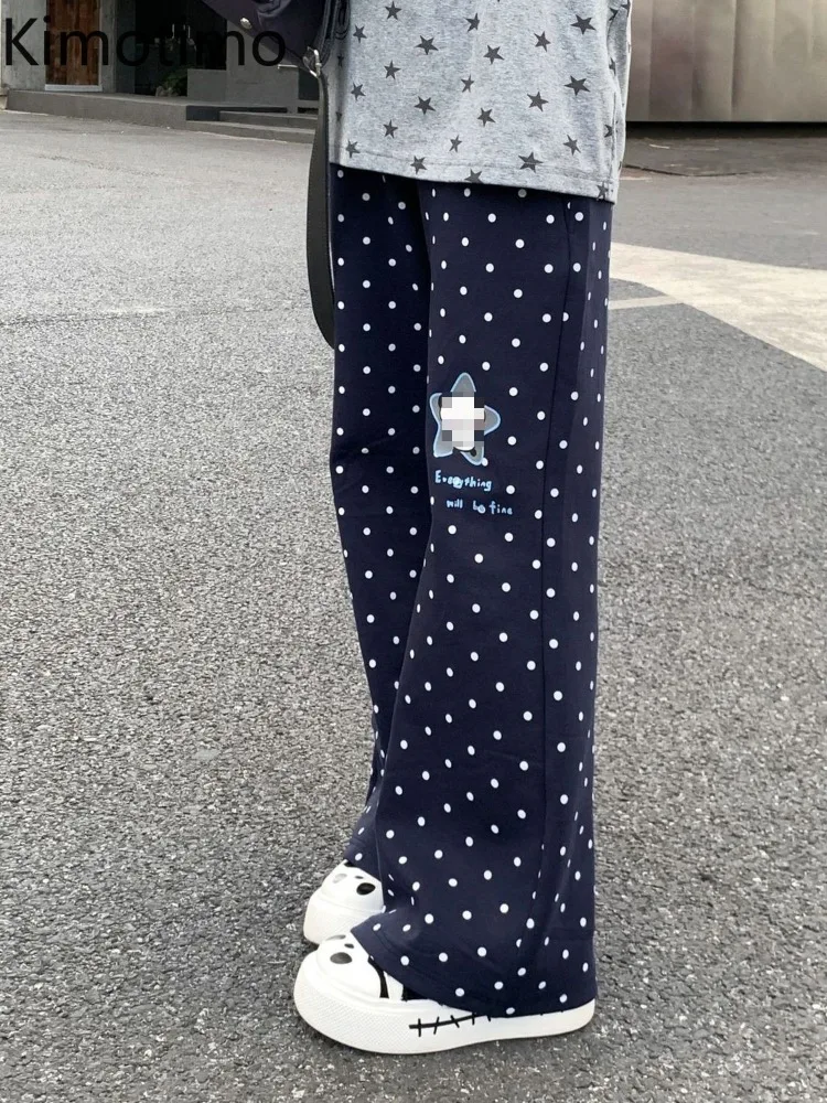 Kimotimo Japanese Sweet Polka Dot Cartoon Print Long Pants Women Y2k Aesthetic Casual Versatile Flare Trousers Retro Streetwear
Kimotimo Japanese Sweet Polka Dot Cartoon Print Long Pants Women Y2k Aesthetic Casual Versatile Flare Trousers Retro Streetwear