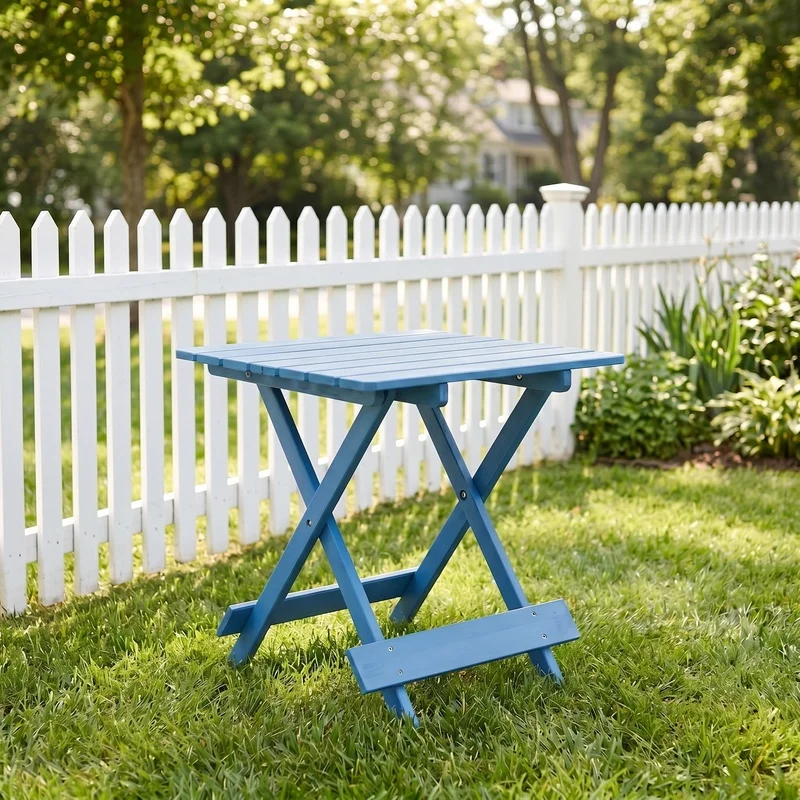 Blue Portable Folding Wooden Patio Table for Backyard or Balcony – Compact Outdoor Design
Blue Portable Folding Wooden Patio Table for Backyard or Balcony – Compact Outdoor Design