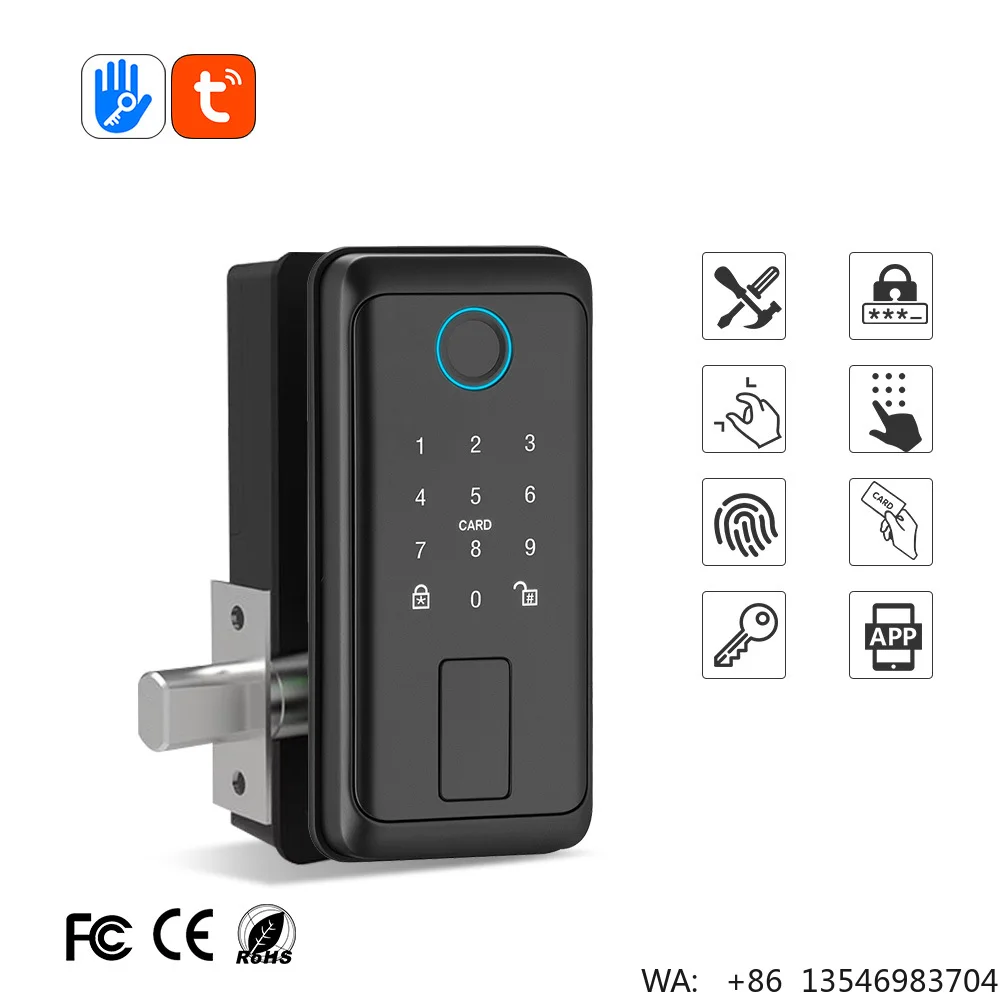 High Quality Electric RFID Card Code Combination Wi-Fi Cloud Smart Door Lock Touch-Screen Keypad Deadbolt Aluminum Alloy Door
High Quality Electric RFID Card Code Combination Wi-Fi Cloud Smart Door Lock Touch-Screen Keypad Deadbolt Aluminum Alloy Door