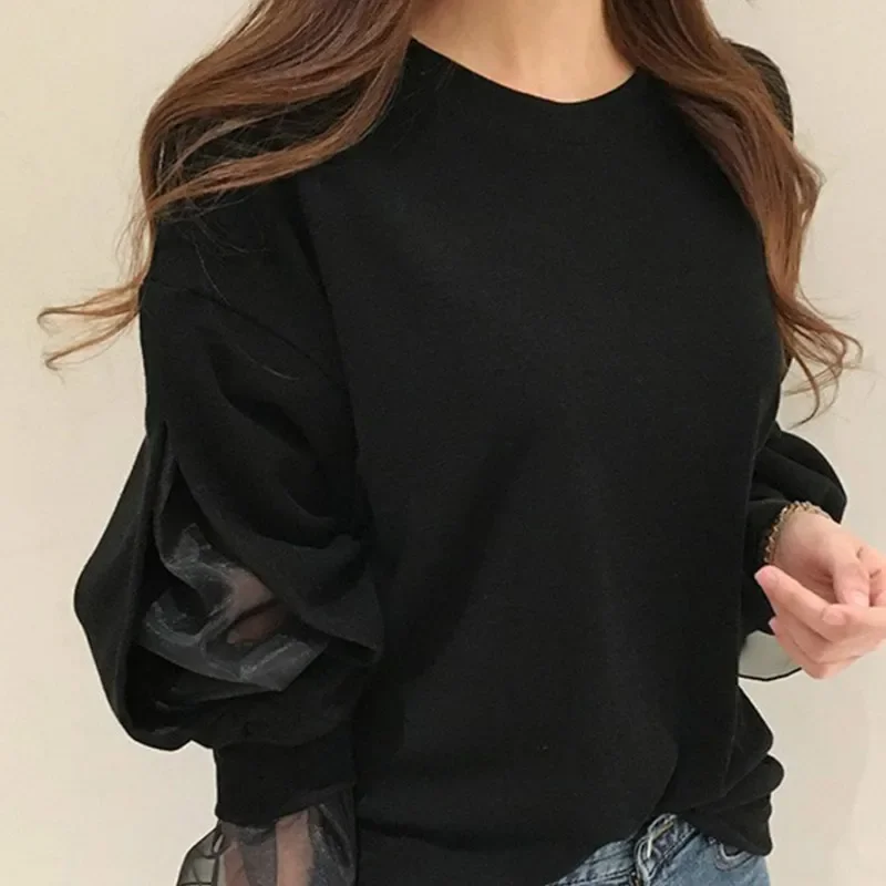 2023 Spring Women Casual Hoodie Mesh Patchwork Chic Black Hoodie Streetwear Female Long Sleeve Thick Sweatshirt Fashion Korean
2023 Spring Women Casual Hoodie Mesh Patchwork Chic Black Hoodie Streetwear Female Long Sleeve Thick Sweatshirt Fashion Korean