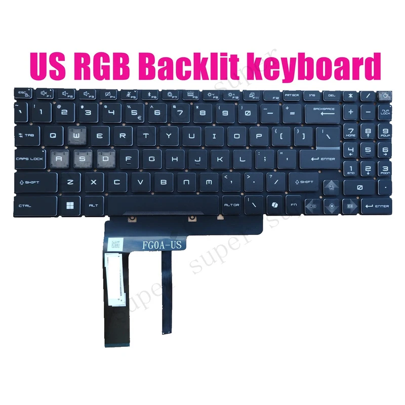 SSS+ US RGB Backlit keyboard for MSI Crosshair 18 HX AI A2XWGKG/A2XWFKG(MS-1841)
SSS+ US RGB Backlit keyboard for MSI Crosshair 18 HX AI A2XWGKG/A2XWFKG(MS-1841)