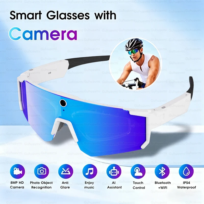 2026 New 1200P Camera Smart Glasses Men 8MP Pixel Anti-shake Video Cycling Goggles ChatGPT Translation Dual Mic Audio Sunglasse
2026 New 1200P Camera Smart Glasses Men 8MP Pixel Anti-shake Video Cycling Goggles ChatGPT Translation Dual Mic Audio Sunglasse