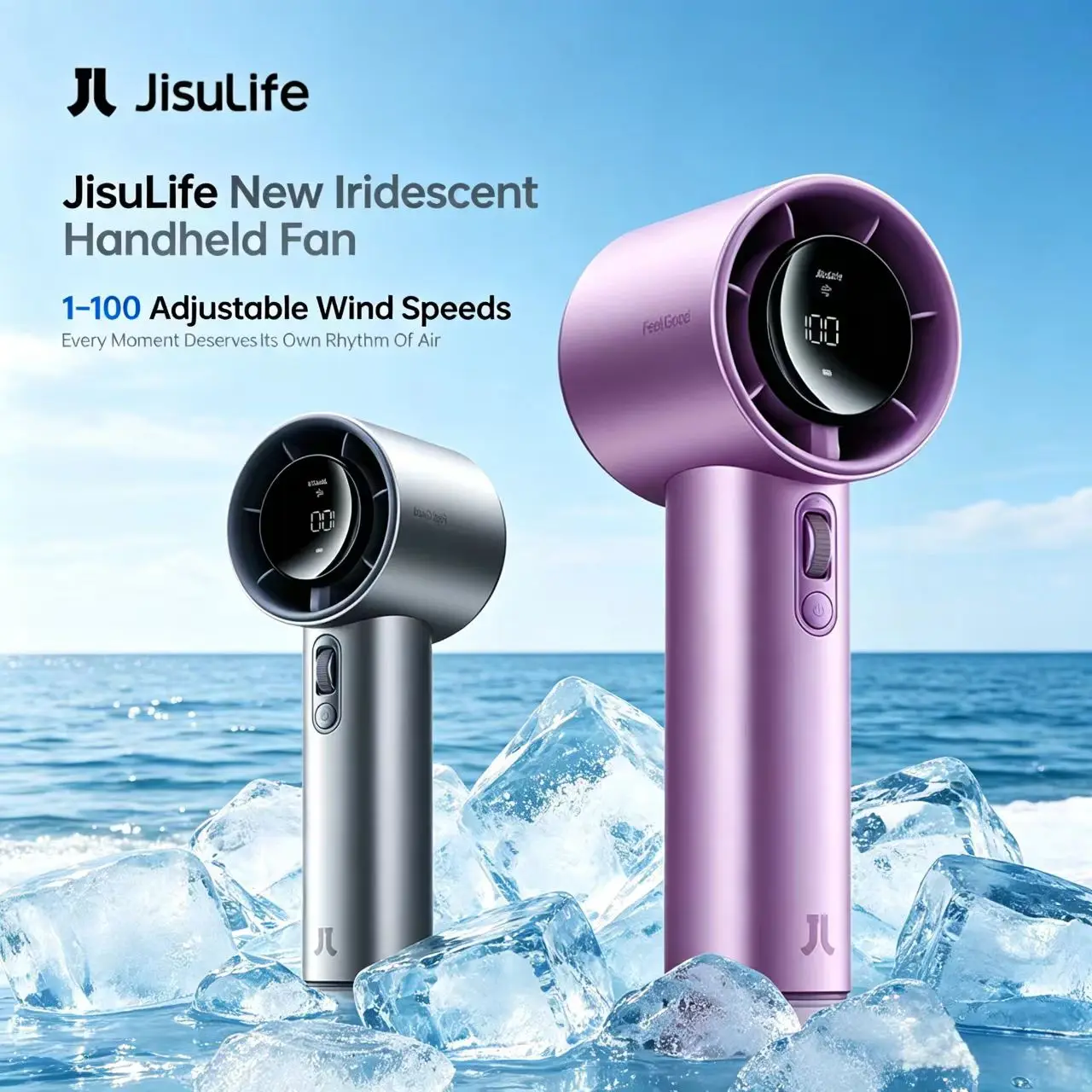 JISULIFE Pro1S 2025 Handheld Turbo Fan 5000mAh 100 Speed 18W Type-C Fast Charge Digital Display Portable Pocket Cooling Fan
JISULIFE Pro1S 2025 Handheld Turbo Fan 5000mAh 100 Speed 18W Type-C Fast Charge Digital Display Portable Pocket Cooling Fan