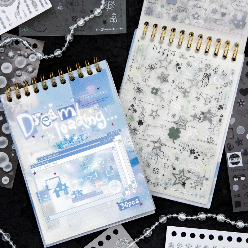 Vintage Star Light Bubble Landscape PET Sticker Book Creative DIY Journal Material Collage Scrapbooking Stationery
Vintage Star Light Bubble Landscape PET Sticker Book Creative DIY Journal Material Collage Scrapbooking Stationery