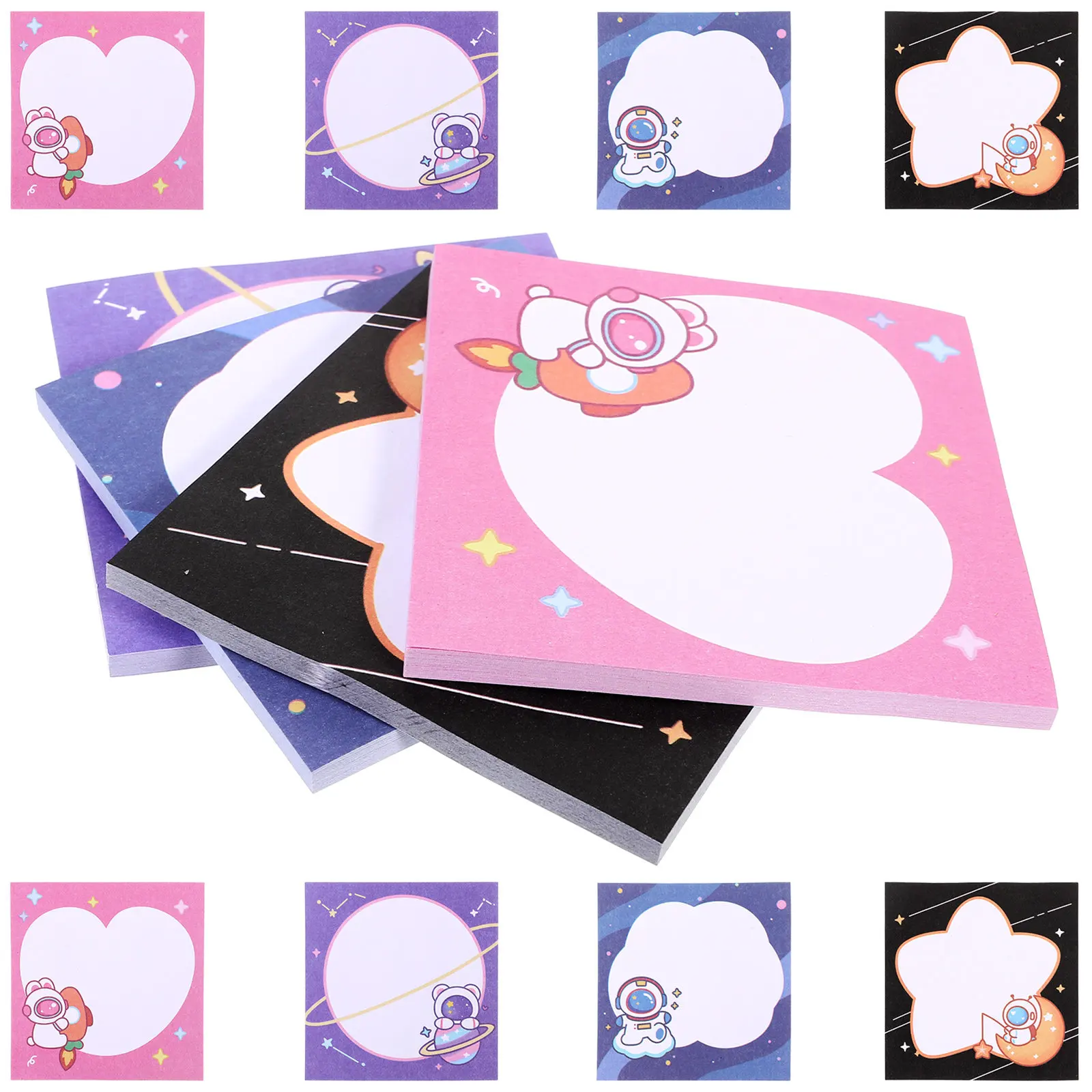 12 Books Cartoon Note Pads Portable Adhesive Memo Stickers for School Office Home Household Daily Use Memo Supply
12 Books Cartoon Note Pads Portable Adhesive Memo Stickers for School Office Home Household Daily Use Memo Supply