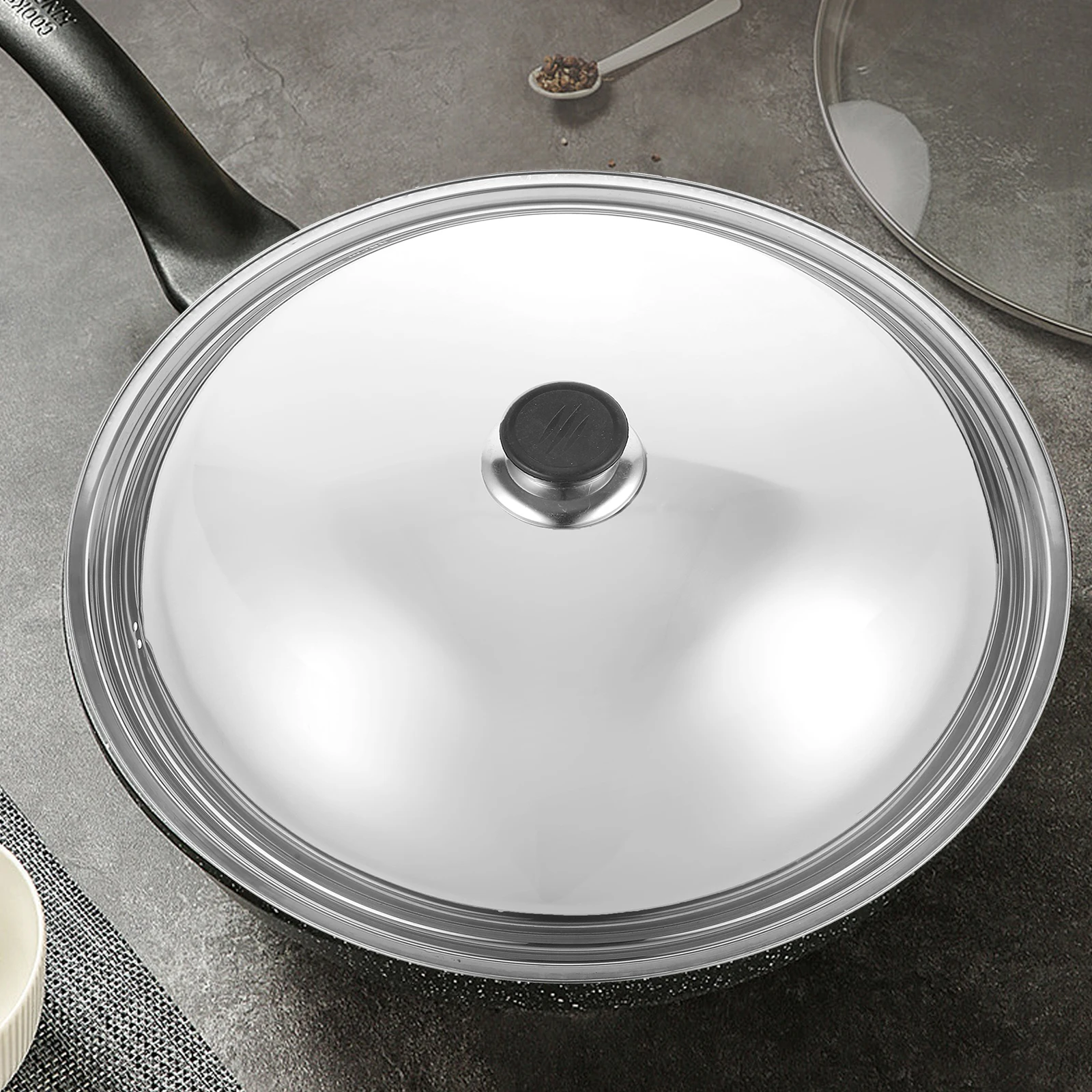 Stainless Steel Pot Cover Anti-scald Lid Splatter Guard for Pans Tools Kitchen Gadgets Heat Resistant
Stainless Steel Pot Cover Anti-scald Lid Splatter Guard for Pans Tools Kitchen Gadgets Heat Resistant
