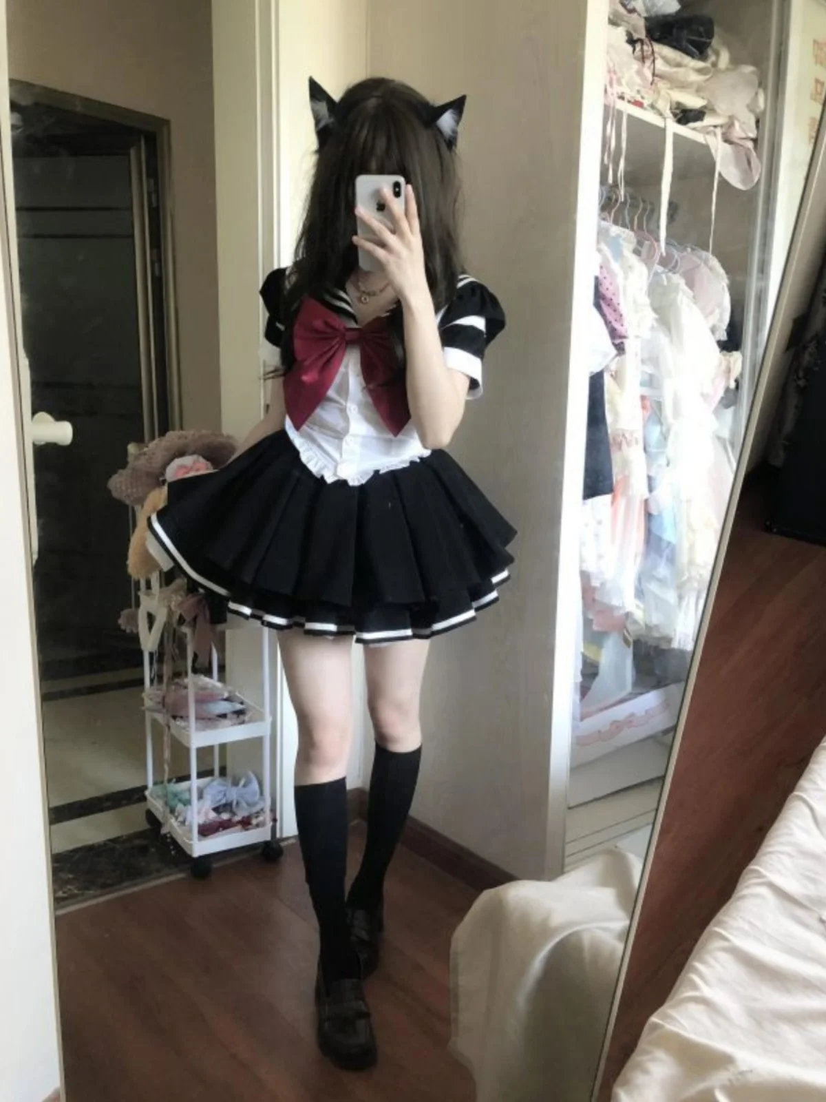 plus Size 200 Pounds Nautical Style JK Uniform Short Sleeve Shirt High Waist Pleated Skirt Two Piece Set Women's Fashion
plus Size 200 Pounds Nautical Style JK Uniform Short Sleeve Shirt High Waist Pleated Skirt Two Piece Set Women's Fashion