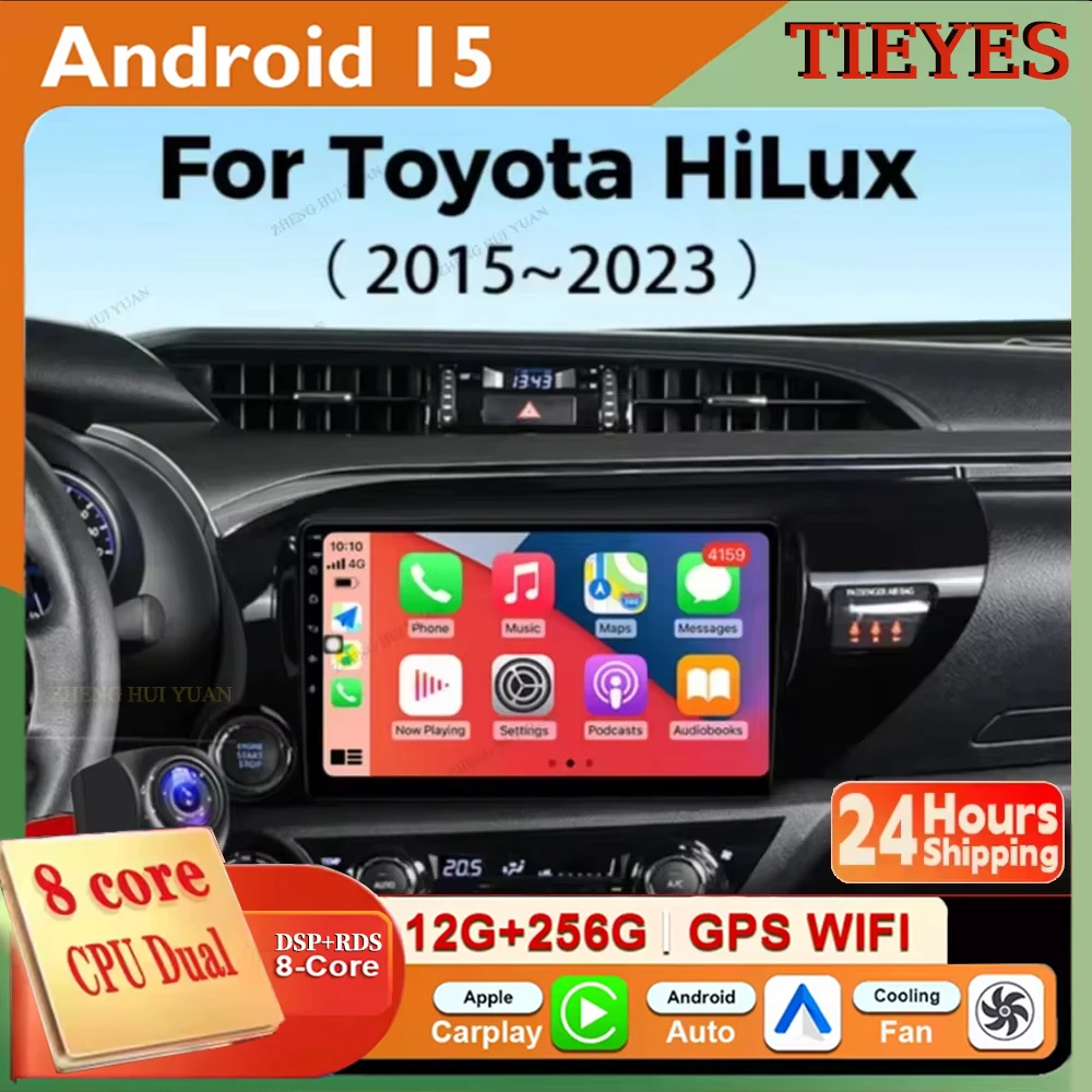 Android 15 Auto Carplay Автомобильный радиоприемник Мультимедиа для Toyota Hilux Pick Up AN120 2015-2023 LHD Стерео Видеоплеер GPS WIFI 4G DSP
Android 15 Auto Carplay Автомобильный радиоприемник Мультимедиа для Toyota Hilux Pick Up AN120 2015-2023 LHD Стерео Видеоплеер GPS WIFI 4G DSP