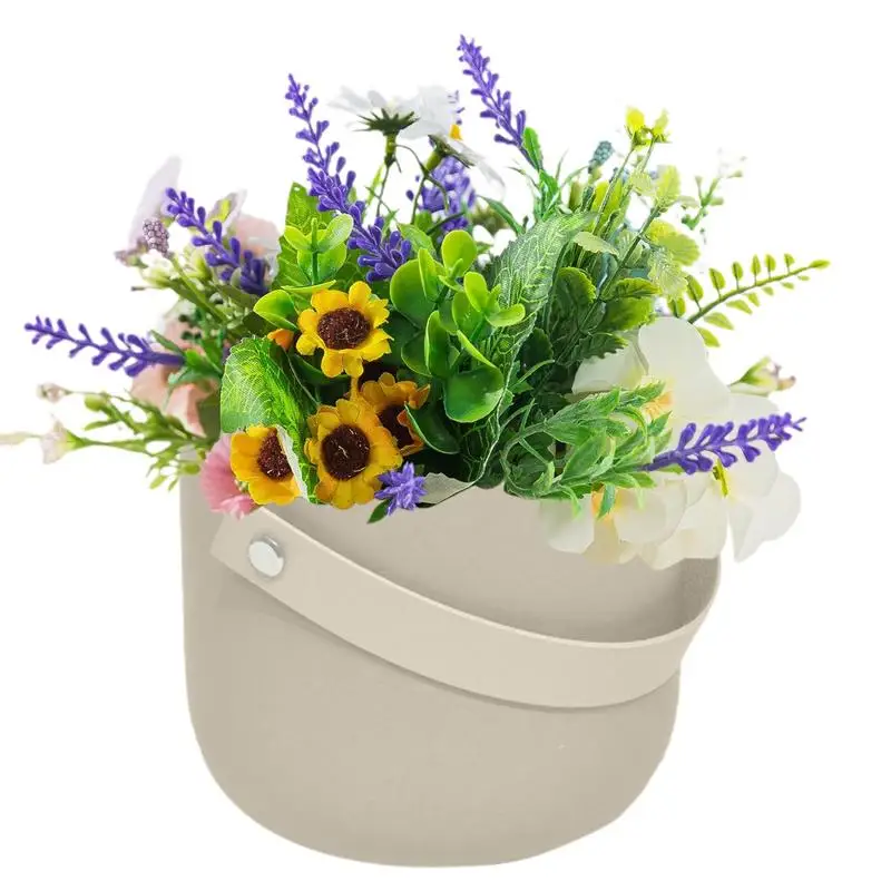 Flower Pot With Handle Ceramic Pots For Plants Leather Handle And Fine Grinding Bucket For Succulent Decoration
Flower Pot With Handle Ceramic Pots For Plants Leather Handle And Fine Grinding Bucket For Succulent Decoration