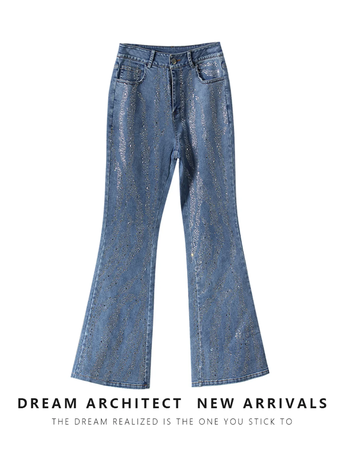 Женские облегающие джинсовые расклешенные джинсы с микро-расклешенными джинсами, весенние модные эластичные длинные брюки с высокой талией, горячий прессованный бриллиант для эффекта похудения
Женские облегающие джинсовые расклешенные джинсы с микро-расклешенными джинсами, весенние модные эластичные длинные брюки с высокой талией, горячий прессованный бриллиант для эффекта похудения