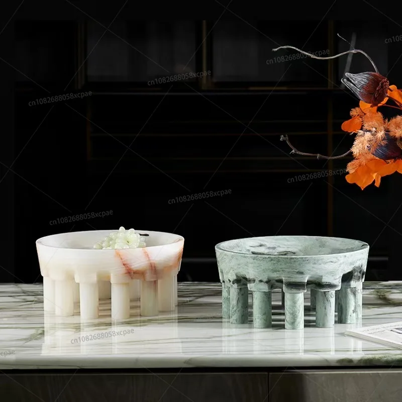 Natural Marble Fruit Tray Living Room Coffee Table Dining Room Food Container Jewelry Storage D30cm * H14cm
Natural Marble Fruit Tray Living Room Coffee Table Dining Room Food Container Jewelry Storage D30cm * H14cm