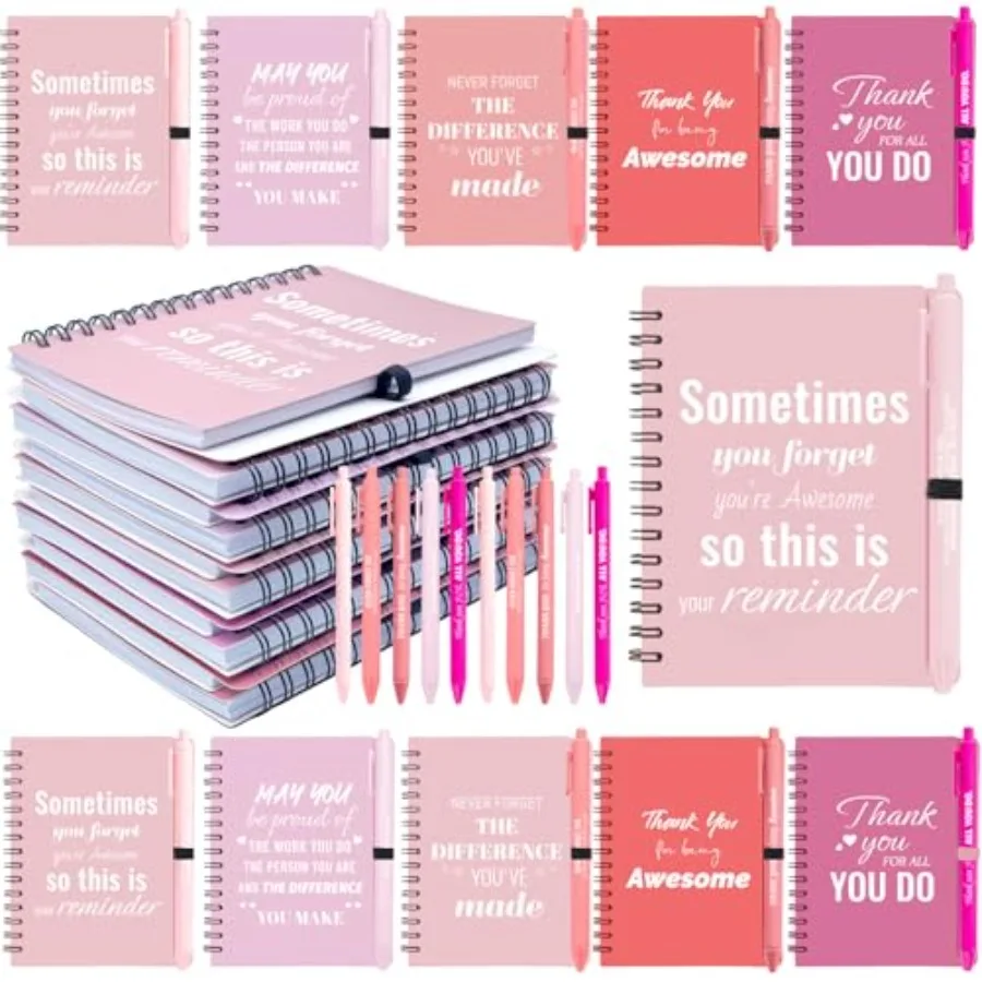 Sets/60 Pcs Employee Appreciation Gifts Bulk Inspirational Notebooks with Motivational Pens, Small Notepads for Coworkers, Offi
Sets/60 Pcs Employee Appreciation Gifts Bulk Inspirational Notebooks with Motivational Pens, Small Notepads for Coworkers, Offi