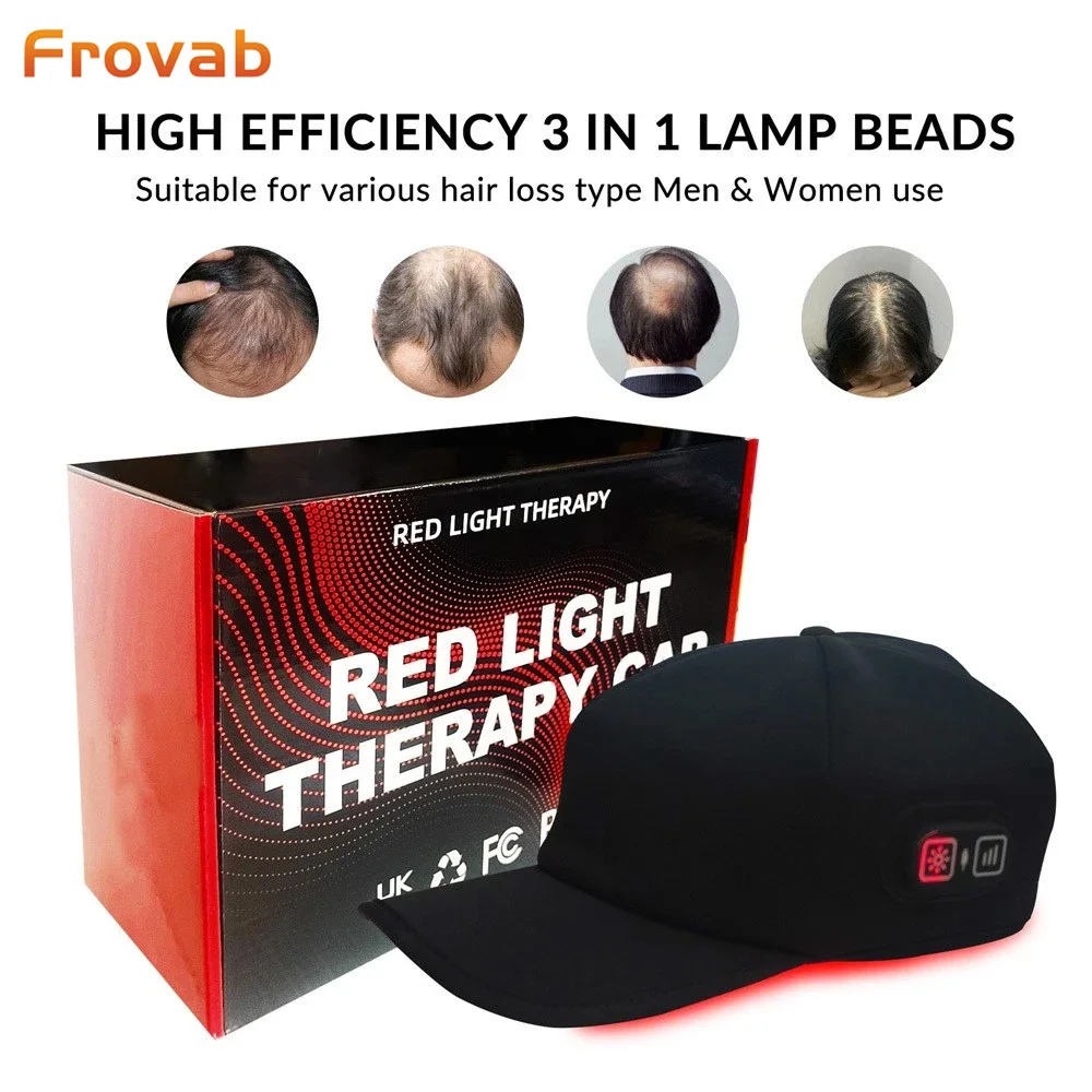 Frovab 660nm 850nm Red & Near-Infrared Hair Cap LED Light Growth Helmet for Thinning Hair Alopecia & Scalp Care Treatment
Frovab 660nm 850nm Red & Near-Infrared Hair Cap LED Light Growth Helmet for Thinning Hair Alopecia & Scalp Care Treatment