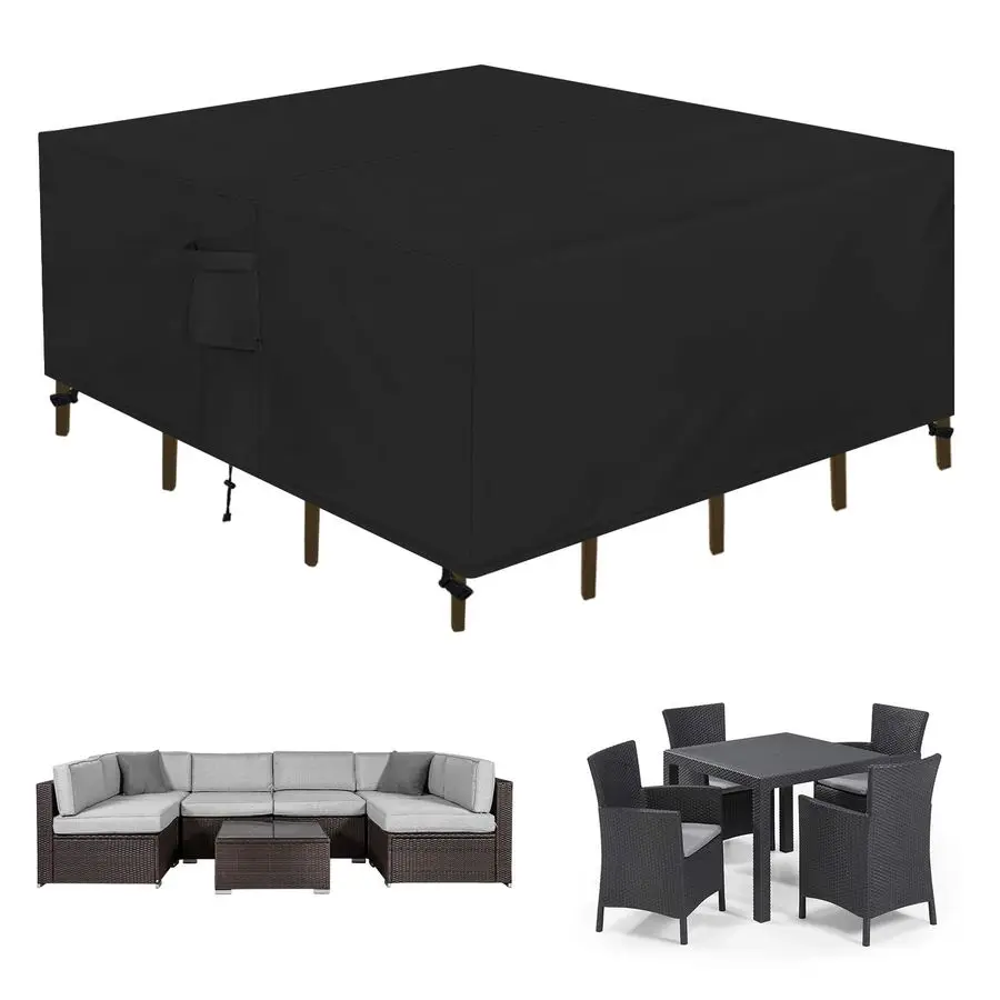 Square Patio Furniture Cover Waterproof Outdoor Dining Table and Chair Cover AntiUV Outside Sectional Sofa Set Covers 126L x 126
Square Patio Furniture Cover Waterproof Outdoor Dining Table and Chair Cover AntiUV Outside Sectional Sofa Set Covers 126L x 126