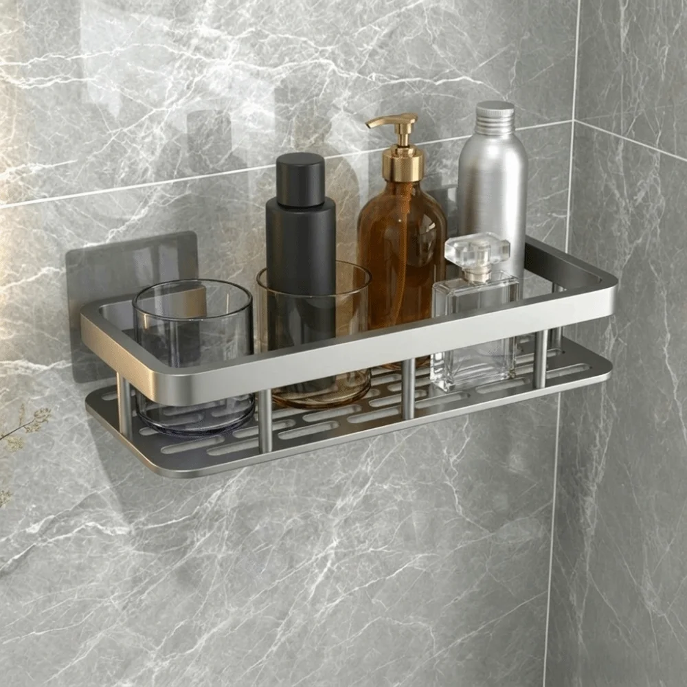 Storage Accessories Heavy Duty Wall Mounted Shelf with rod Space-Saving Shower Rack Easy Install No Drill Storage Shelf Wall
Storage Accessories Heavy Duty Wall Mounted Shelf with rod Space-Saving Shower Rack Easy Install No Drill Storage Shelf Wall