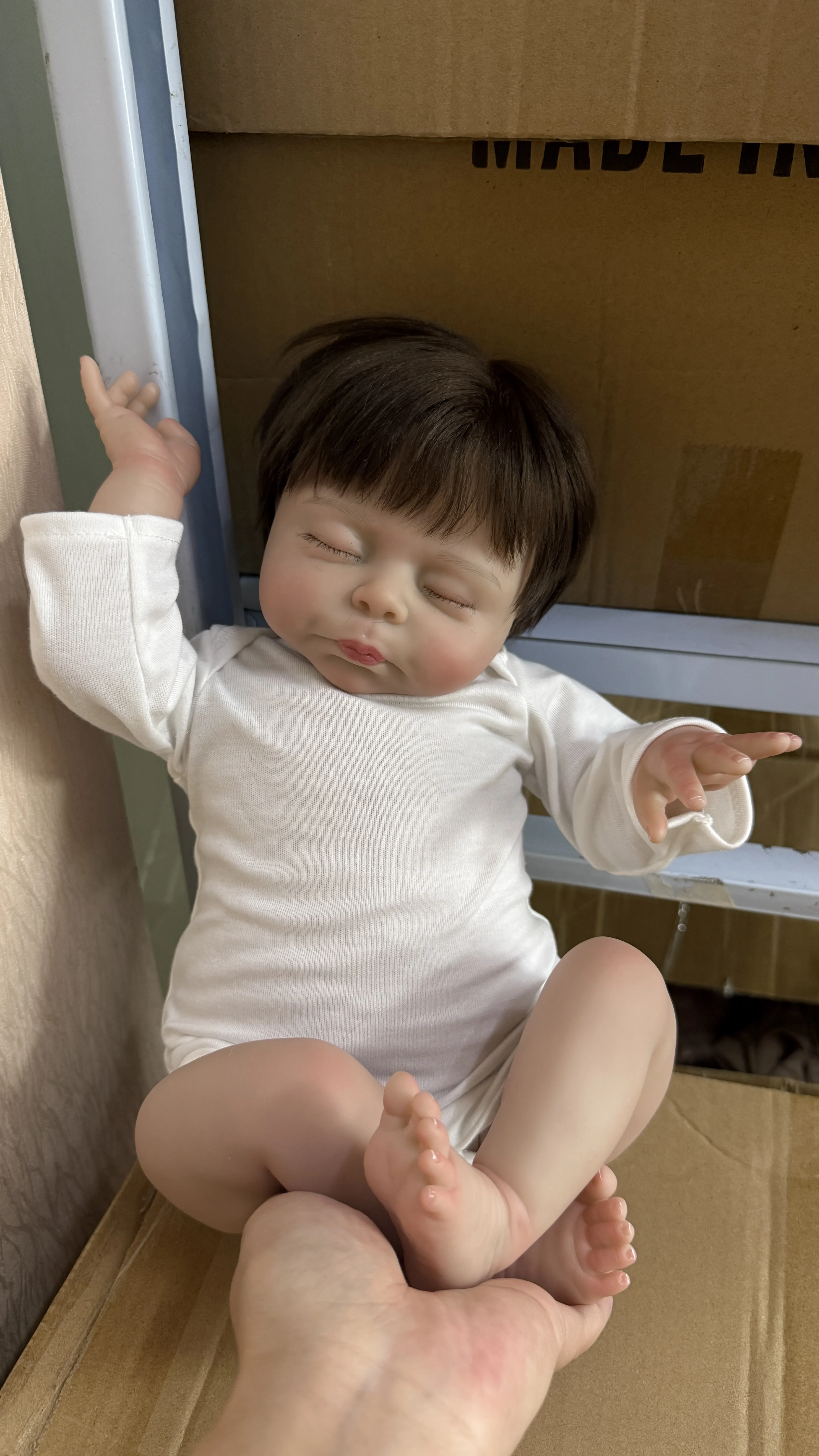 18Inch Handmade Reborn Christopher Real Looking Neborn Doll 3D Painted Skin with Visible Veins Dolls
18Inch Handmade Reborn Christopher Real Looking Neborn Doll 3D Painted Skin with Visible Veins Dolls