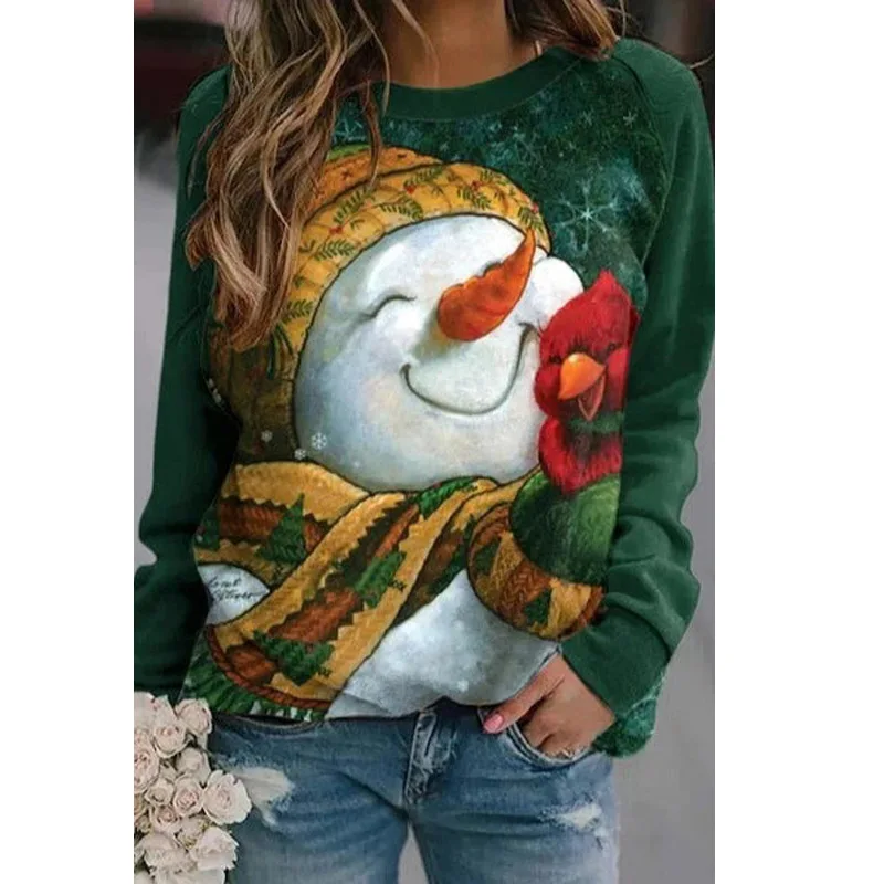 305197European Christmas Hot-Selling Raglan Long Sleeve Snowflake Print Sweatshirt Round Neck Pullover Top Women's Cl
305197European Christmas Hot-Selling Raglan Long Sleeve Snowflake Print Sweatshirt Round Neck Pullover Top Women's Cl