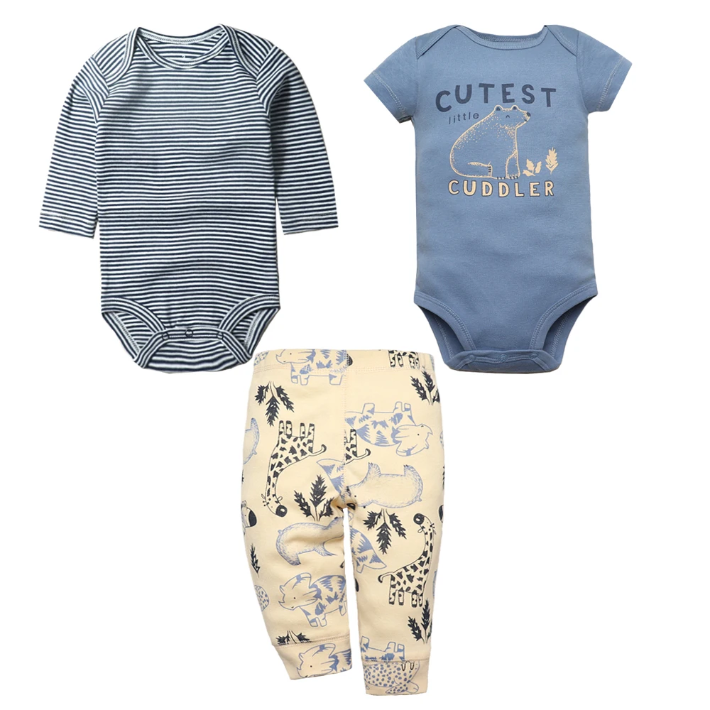 2023 Newborn Baby Clothes Set Soft Cotton Bodysuits+Pants 3Pcs/Lot Baby Boy Outfits InFant Cartoon Baby Girl Clothes 6-24M
2023 Newborn Baby Clothes Set Soft Cotton Bodysuits+Pants 3Pcs/Lot Baby Boy Outfits InFant Cartoon Baby Girl Clothes 6-24M