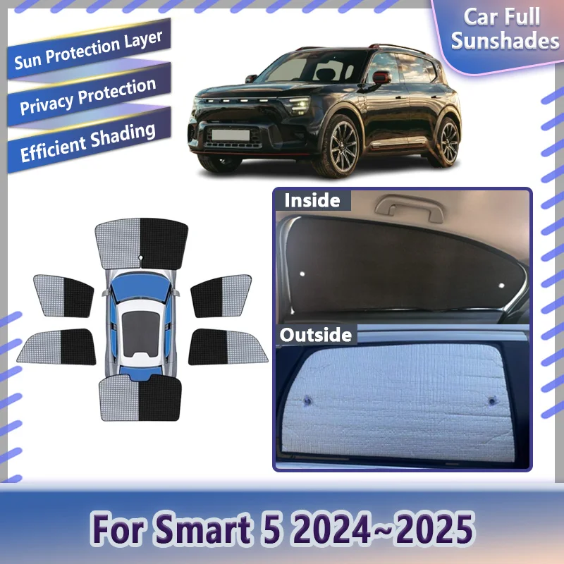 Car Sun Shade Visor For Smart 5 2024 2025 Anti-UV Full Window Sunshades Cover Sunscreen UV protection Interior Auto Accessories
Car Sun Shade Visor For Smart 5 2024 2025 Anti-UV Full Window Sunshades Cover Sunscreen UV protection Interior Auto Accessories