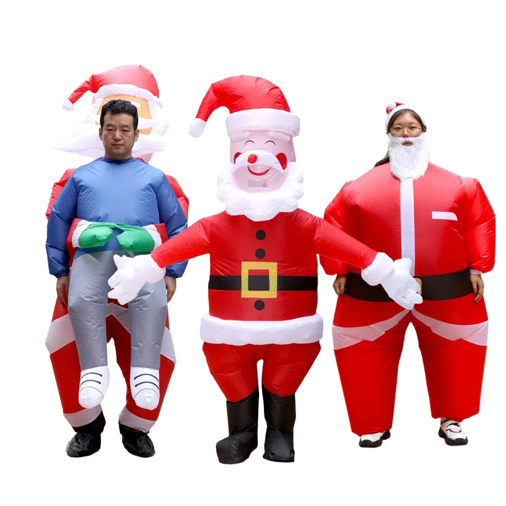 Christmas Funny Inflatable Costumes Gingerbread Man Santa Claus Elf Snowman Tree Penguin Adult Halloween Carnival Party
Christmas Funny Inflatable Costumes Gingerbread Man Santa Claus Elf Snowman Tree Penguin Adult Halloween Carnival Party