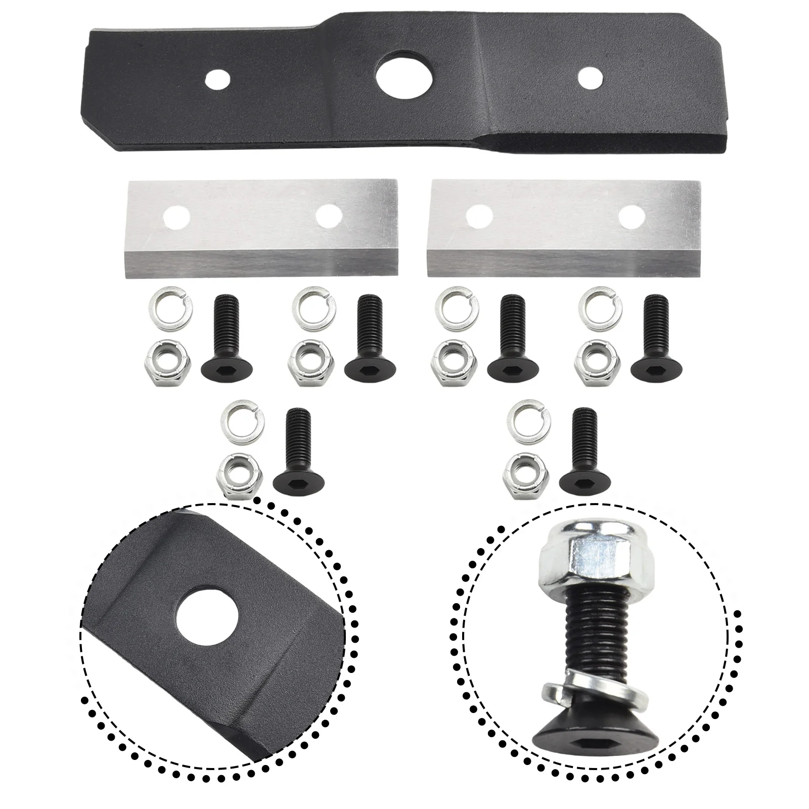 Replacement Chipper Blade Kit for Troy-Bilt 742-0544 Paired with 742-04050 Shredder Blade and Mounting Accessories
Replacement Chipper Blade Kit for Troy-Bilt 742-0544 Paired with 742-04050 Shredder Blade and Mounting Accessories