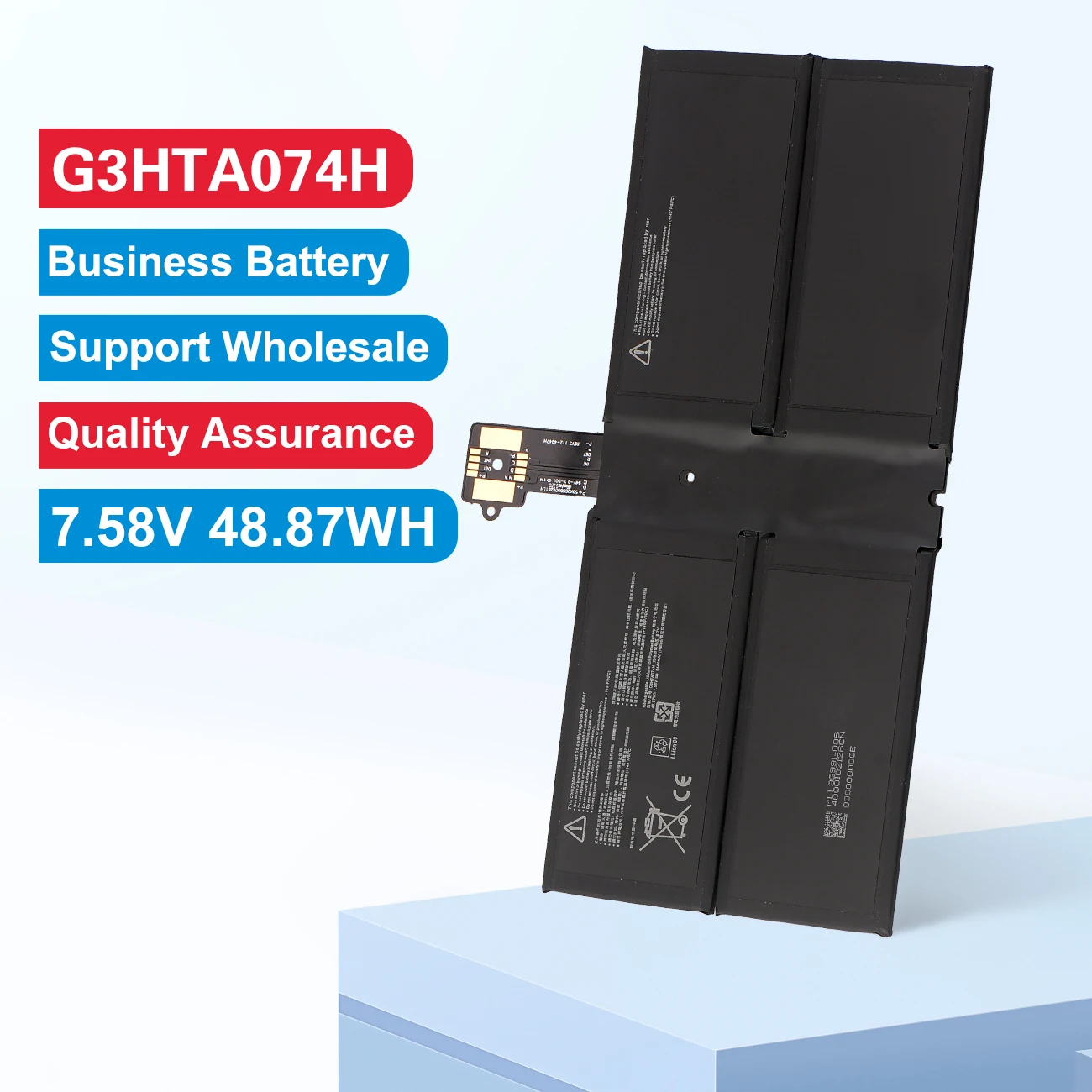 KingSener G3HTA074H Laptop Battery For Microsoft Surface Pro 7+ Plus 1960 Tablet PC DYNH03 G3HTA073H 7.58V 6444mAh
KingSener G3HTA074H Laptop Battery For Microsoft Surface Pro 7+ Plus 1960 Tablet PC DYNH03 G3HTA073H 7.58V 6444mAh