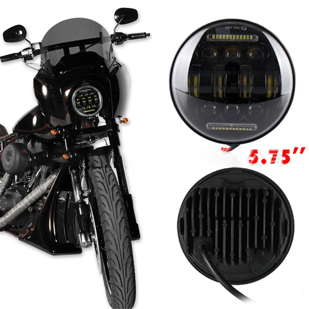 Angel Eyes LED Headlight 5.75 Inch Black Halo For Harley Sportster XL 1200 883 Street 500 750 Round Led Auxiliary Light Vehicle
Angel Eyes LED Headlight 5.75 Inch Black Halo For Harley Sportster XL 1200 883 Street 500 750 Round Led Auxiliary Light Vehicle