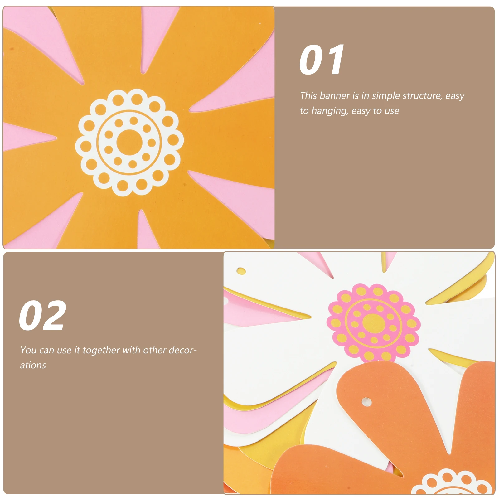 5pcs Daisy Banner Decorations Birthday Party Supplies Home Classroom Flower Bunting Hanging Paper Festive Decor
5pcs Daisy Banner Decorations Birthday Party Supplies Home Classroom Flower Bunting Hanging Paper Festive Decor