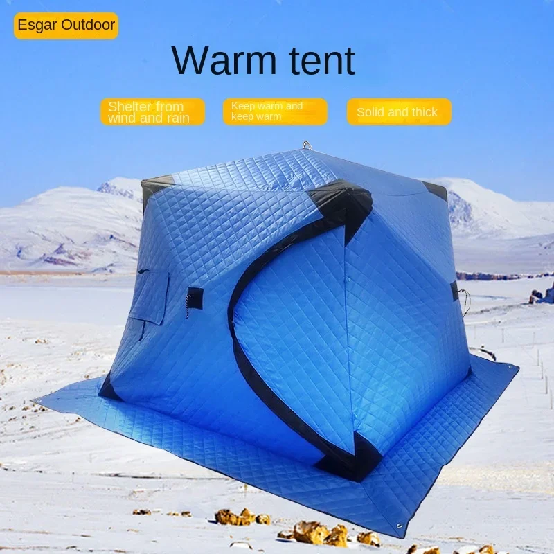 Winter Fishing Tent Outdoor Winter Cotton Thickening Ice Fishing Tent Cold Protection and Warm Field Equipment Ice Fishing House
Winter Fishing Tent Outdoor Winter Cotton Thickening Ice Fishing Tent Cold Protection and Warm Field Equipment Ice Fishing House