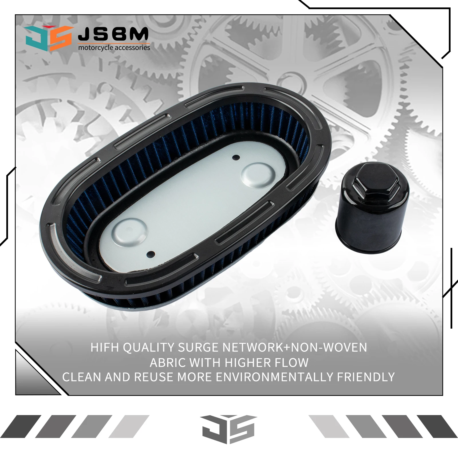 JSBM Motorcycle Accessories High Flow Air Filter Oil Filters For QJMOTOR SRV350 QJ350-12 Engine Intake Cleaner Element
JSBM Motorcycle Accessories High Flow Air Filter Oil Filters For QJMOTOR SRV350 QJ350-12 Engine Intake Cleaner Element