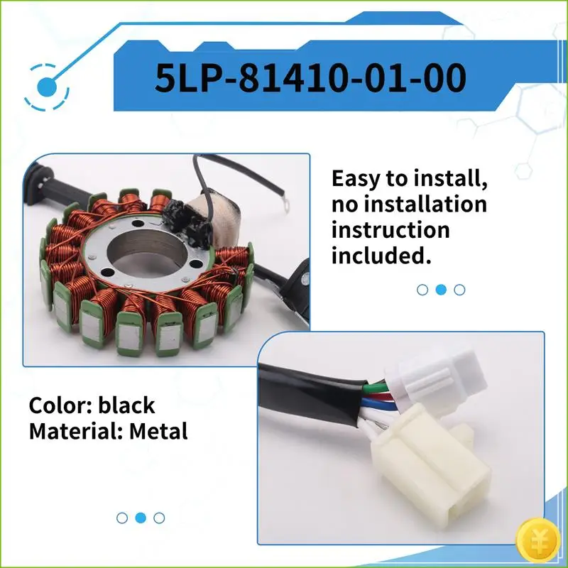 5LP-81410-01-00 5LP-81410-02-00 Motorcycle Magneto Stator Coil For Yamaha Big Bear Bruin Tracker 250 YFM250
5LP-81410-01-00 5LP-81410-02-00 Motorcycle Magneto Stator Coil For Yamaha Big Bear Bruin Tracker 250 YFM250