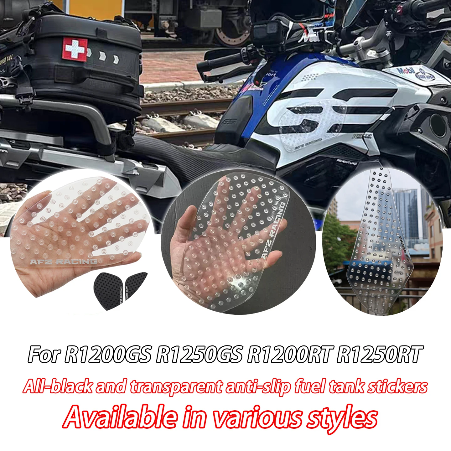 For BMW R1200GS R1200 GS R1250GS R 1250 GS Motorcycle stickers Transparent Anti-slip sticker Side decals Gas Knee Grip Protector
For BMW R1200GS R1200 GS R1250GS R 1250 GS Motorcycle stickers Transparent Anti-slip sticker Side decals Gas Knee Grip Protector