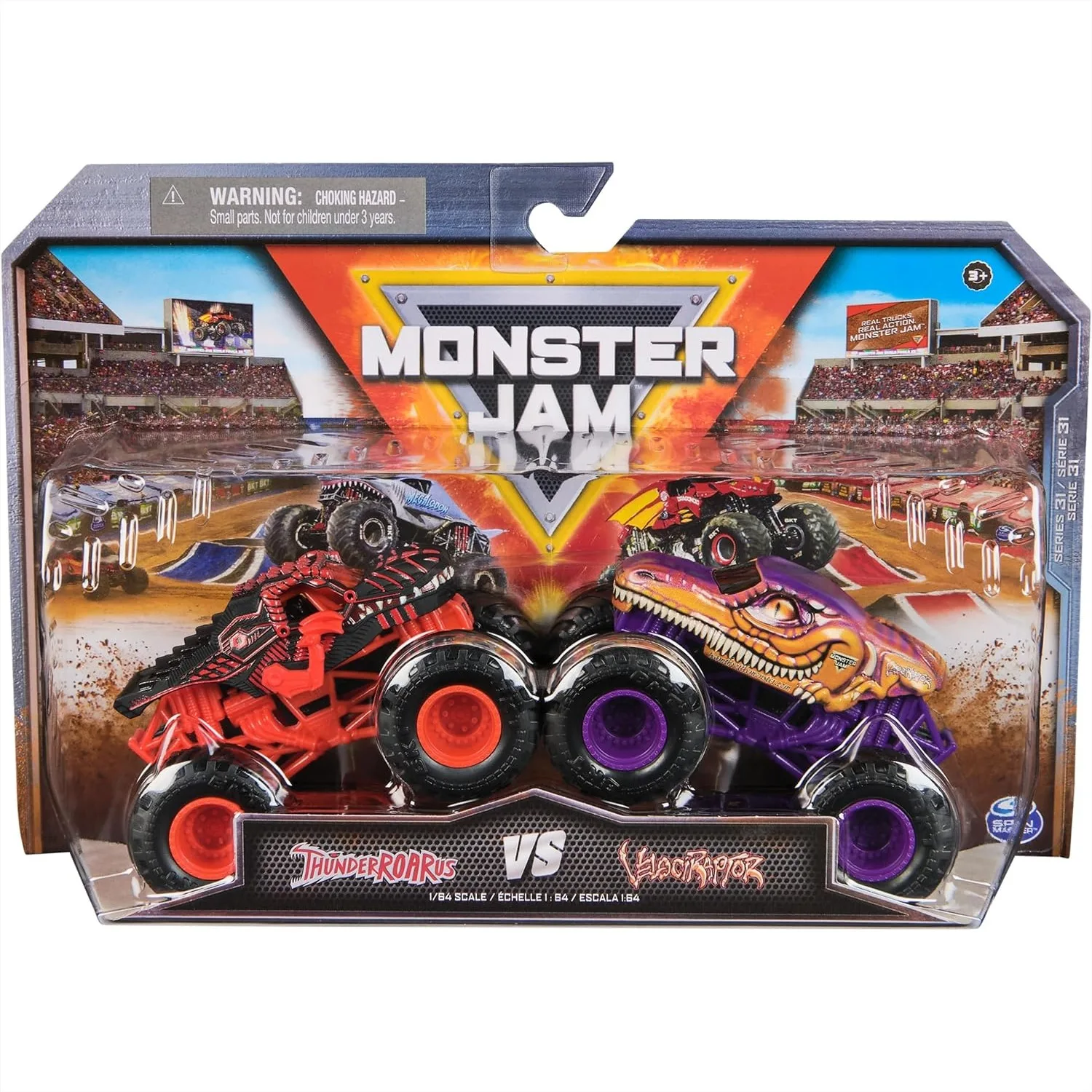 Monster Jam 1:64 Scale Die-Cast Monster Trucks 2-Pack, Kids Toys for Boys Ages 3 and Up
Monster Jam 1:64 Scale Die-Cast Monster Trucks 2-Pack, Kids Toys for Boys Ages 3 and Up