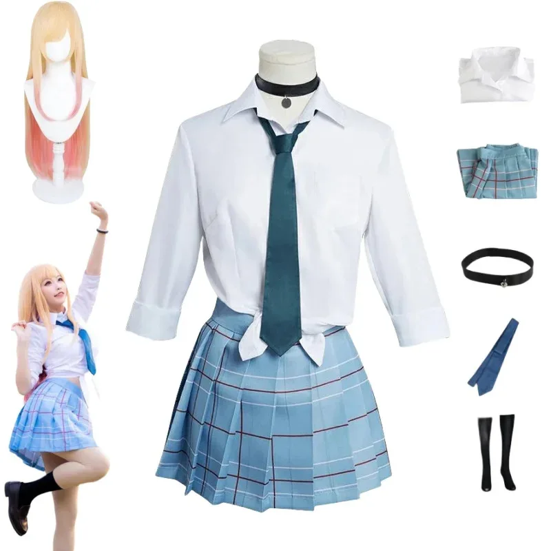 Kitagawa Marin Косплей Костюм Аниме My Dress Up Darling Kitagawa Marin Косплей JK Школьная форма Юбка Парик Костюм на Хэллоуин для девочек
Kitagawa Marin Косплей Костюм Аниме My Dress Up Darling Kitagawa Marin Косплей JK Школьная форма Юбка Парик Костюм на Хэллоуин для девочек