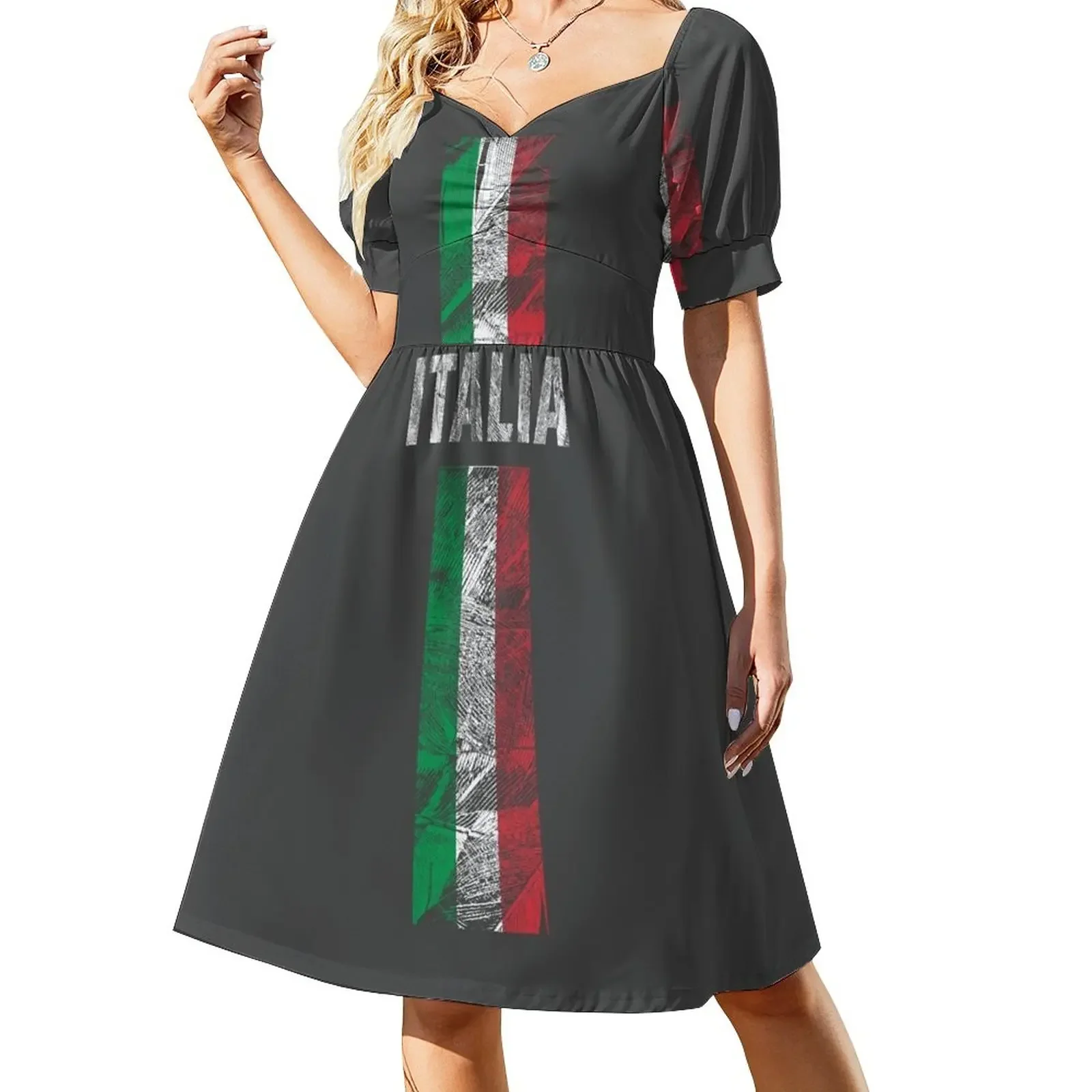 Flag Italia Short-Sleeved Dress evening dresses women party dress women elegant luxury
Flag Italia Short-Sleeved Dress evening dresses women party dress women elegant luxury
