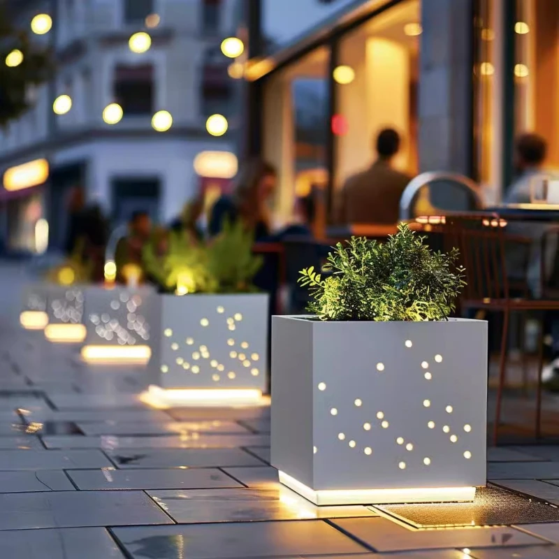Outdoor luminous flower trough, flower pond shopping mall
Outdoor luminous flower trough, flower pond shopping mall