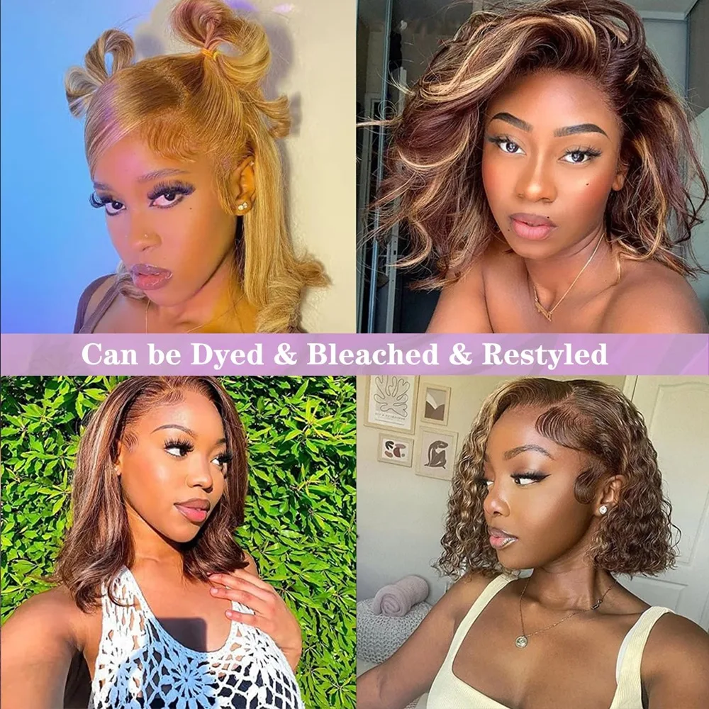 4/27 Bob Wig 13x4 HD Transparent Lace Front Wigs Human Hair Pre Plucked Short Bob Glueless Straight Highlight Wigs
4/27 Bob Wig 13x4 HD Transparent Lace Front Wigs Human Hair Pre Plucked Short Bob Glueless Straight Highlight Wigs