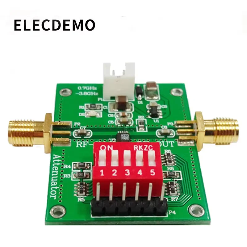 HMC273 Module 5-digit RF attenuator HMC273 0.7-3.8GHz Step 1dB to 31dB Error 0.2dB
HMC273 Module 5-digit RF attenuator HMC273 0.7-3.8GHz Step 1dB to 31dB Error 0.2dB