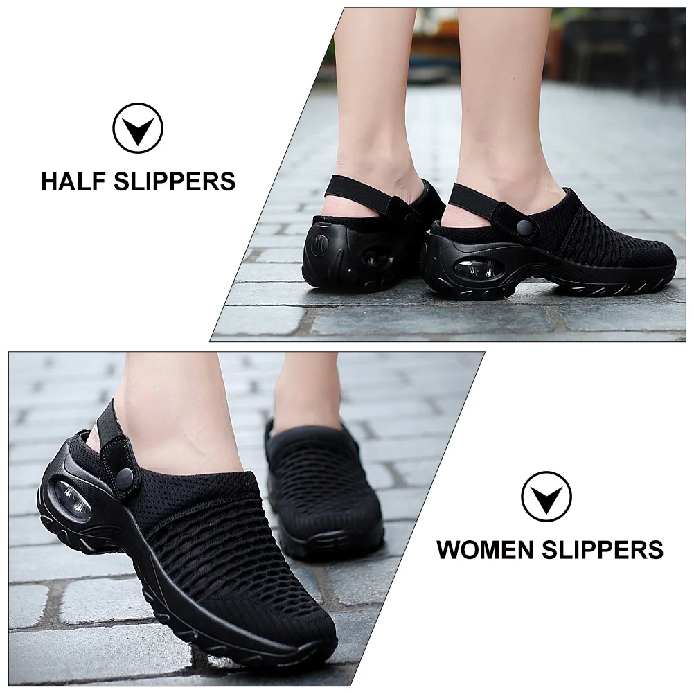 Summer Women Slippers Breathable Mesh Shoes Size 41 Black Lightweight Comfortable Beach Sandals Casual Design Elastic Sole Non
Summer Women Slippers Breathable Mesh Shoes Size 41 Black Lightweight Comfortable Beach Sandals Casual Design Elastic Sole Non