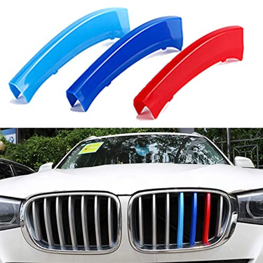 Tri-Colored Grille Insert Trims, 1Set 3pcs W/Standard Front Stripe Grille Insert Trims Only Comaptible for BMW X3/2014-2017/201
Tri-Colored Grille Insert Trims, 1Set 3pcs W/Standard Front Stripe Grille Insert Trims Only Comaptible for BMW X3/2014-2017/201