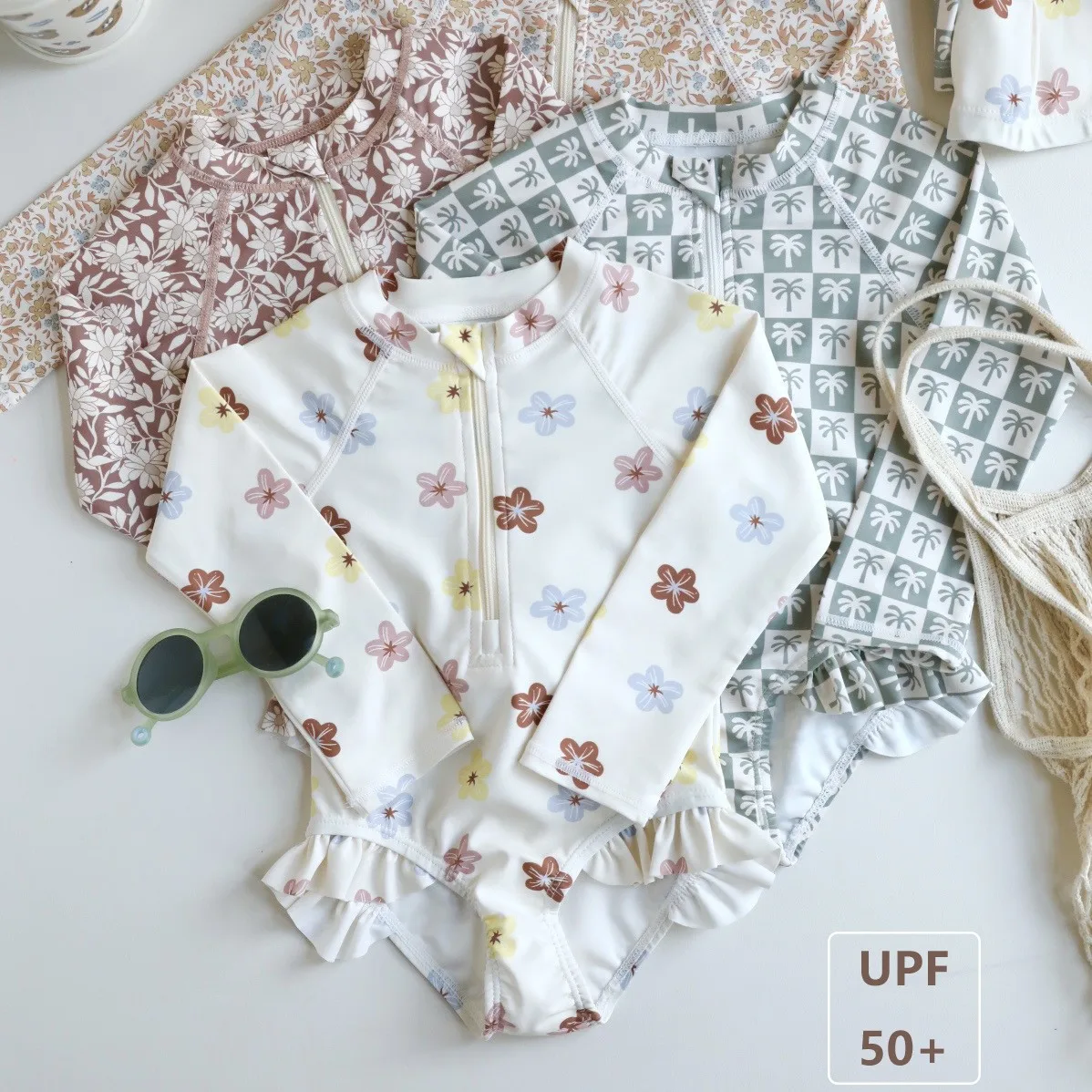 2025 New Girls Floral Print One-Piece Swimsuit Long Sleeve Sun Protection Kids Swimwear Quick Dry
2025 New Girls Floral Print One-Piece Swimsuit Long Sleeve Sun Protection Kids Swimwear Quick Dry