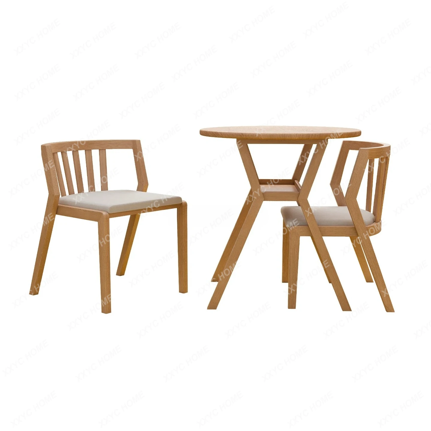 L Balcony casual table and chairs small coffee table set small solid wood round table drinking tea three-piece set
L Balcony casual table and chairs small coffee table set small solid wood round table drinking tea three-piece set