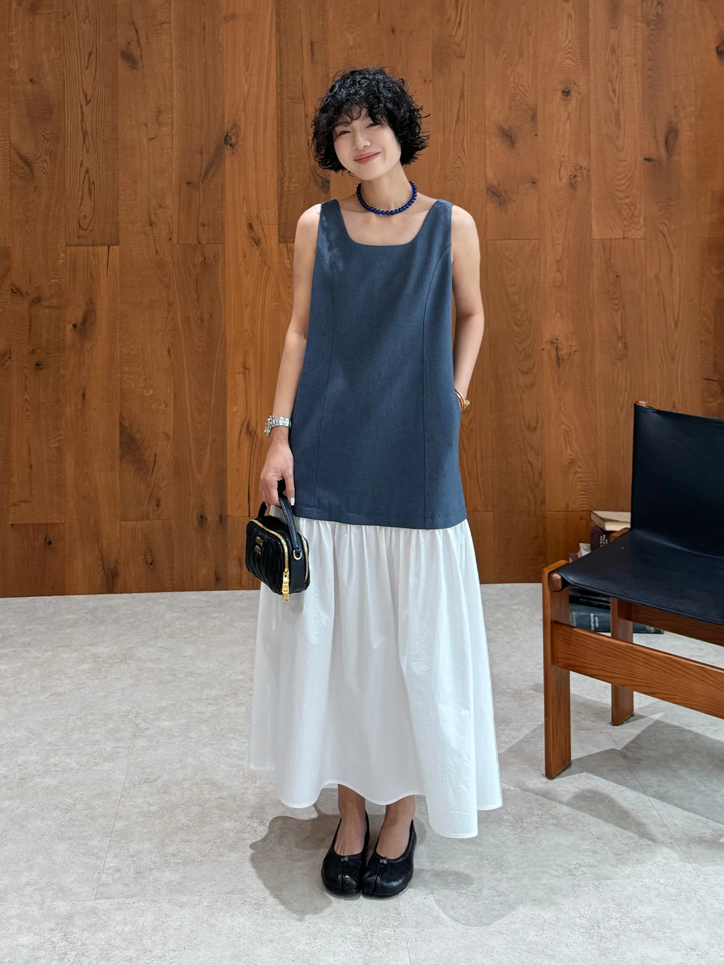 Buuyie Jinxi Design Sense Splice Sleeveless Women's Dress Casual Loose Long Vest Dress Polyester Fiber A-Line Skirt
Buuyie Jinxi Design Sense Splice Sleeveless Women's Dress Casual Loose Long Vest Dress Polyester Fiber A-Line Skirt