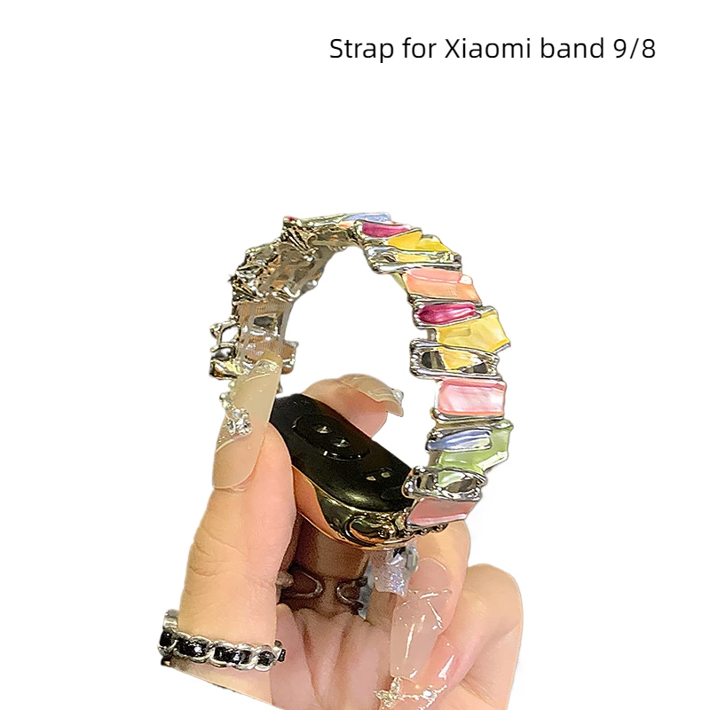 Металлический ремешок для Xiaomi Band 9, спортивный ремешок для часов Mi Band 9/8, браслет Correa, женский браслет, ремешок для умных часов
Металлический ремешок для Xiaomi Band 9, спортивный ремешок для часов Mi Band 9/8, браслет Correa, женский браслет, ремешок для умных часов