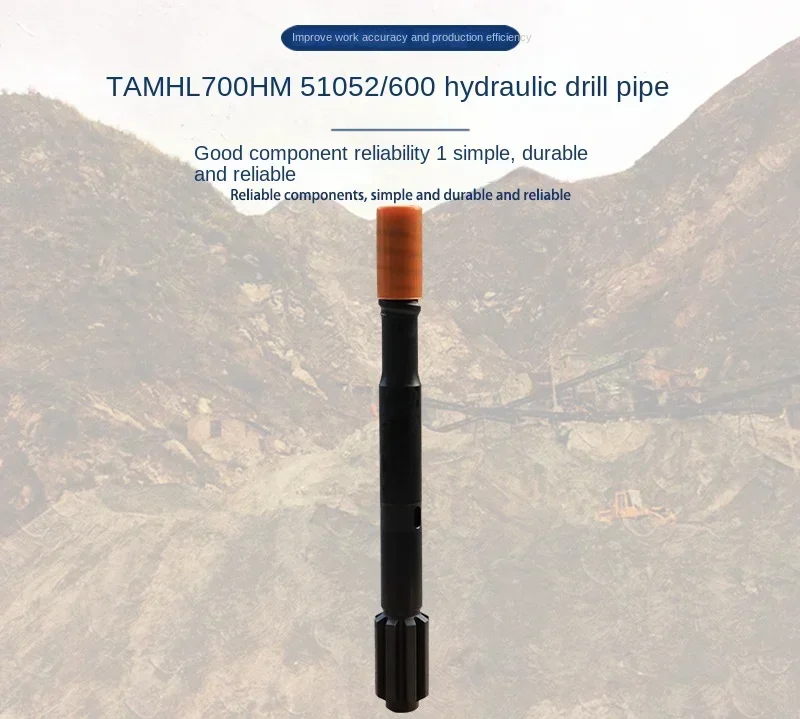 T38 T45 T51 Hydraulic Drill Rod L Tail L Bit for Construction And Mining Equipment Replacement Part
T38 T45 T51 Hydraulic Drill Rod L Tail L Bit for Construction And Mining Equipment Replacement Part