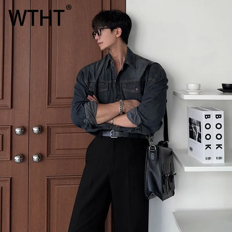 WTHT Vintage 2025 Summer Men's Spliced Pockets Cargo Denim Coats Fashion Casual Long Sleeves Loose Lapel Jackets Male 2A0581
WTHT Vintage 2025 Summer Men's Spliced Pockets Cargo Denim Coats Fashion Casual Long Sleeves Loose Lapel Jackets Male 2A0581