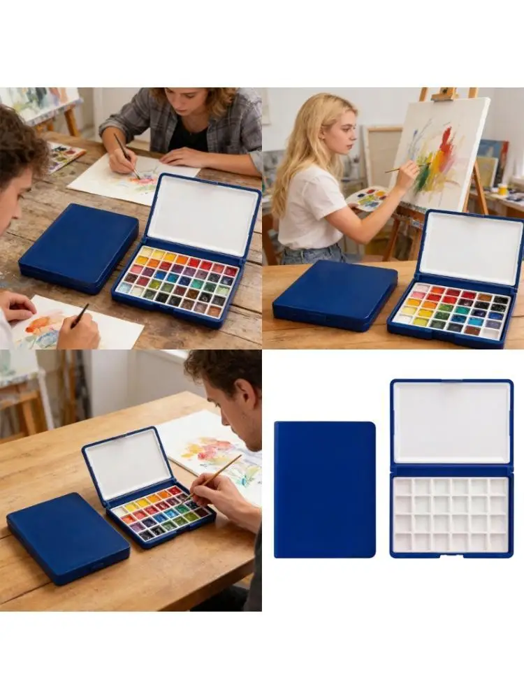 Y1UB 24 Wells Watercolor Paint Tray Plastic Paint Storage Box For Outdoor Sketching
Y1UB 24 Wells Watercolor Paint Tray Plastic Paint Storage Box For Outdoor Sketching