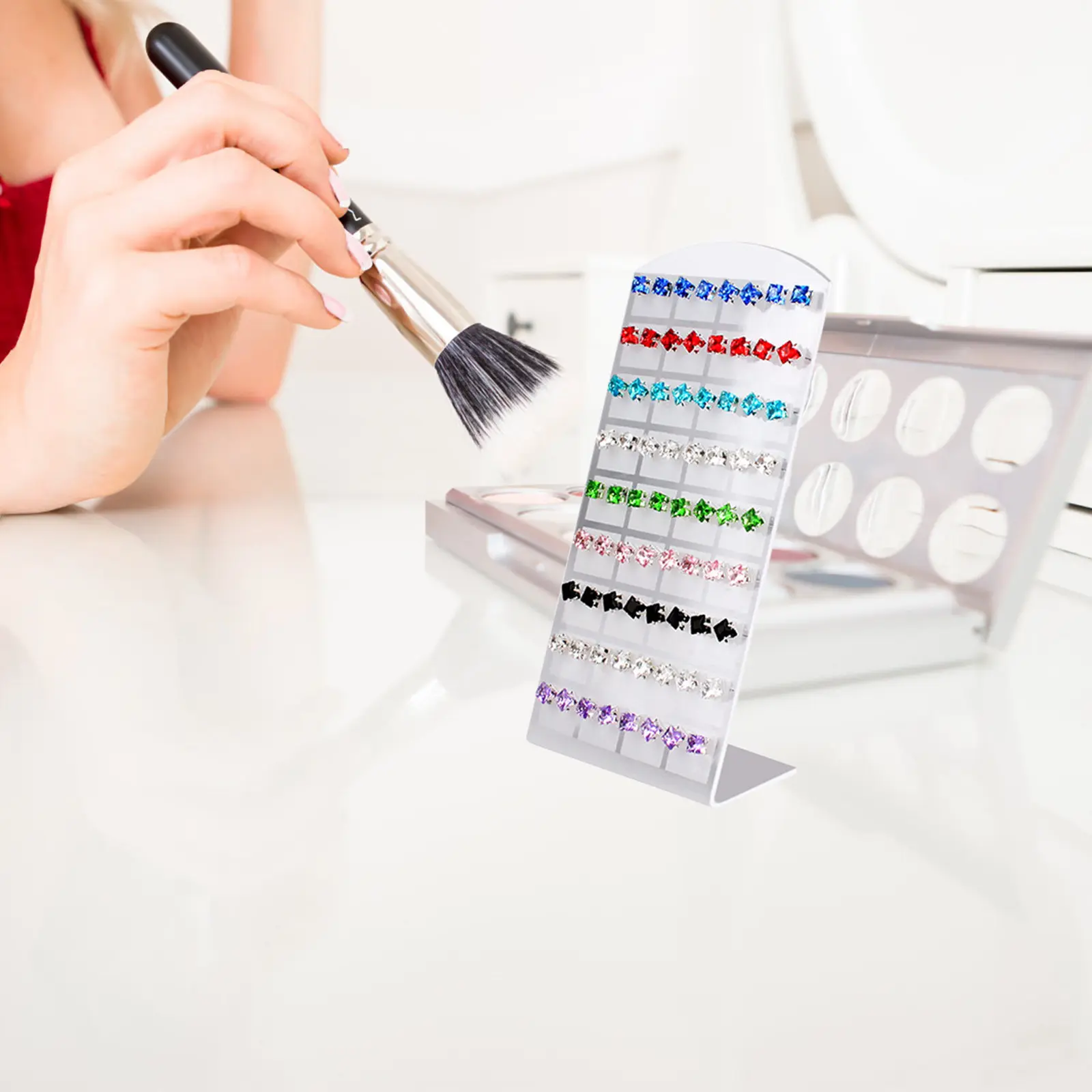 Набор из 6 акриловых L-образных подставок для серег, настольный органайзер, держатель для демонстрации и хранения украшений
Набор из 6 акриловых L-образных подставок для серег, настольный органайзер, держатель для демонстрации и хранения украшений