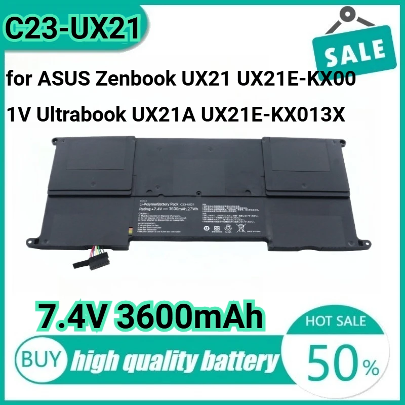 New C23-UX21 7.4V 35Wh 3600mAh Laptop Battery for ASUS Zenbook UX21 UX21E-KX001V Ultrabook UX21A UX21E-KX013X ZENBOOK UX21.
New C23-UX21 7.4V 35Wh 3600mAh Laptop Battery for ASUS Zenbook UX21 UX21E-KX001V Ultrabook UX21A UX21E-KX013X ZENBOOK UX21.